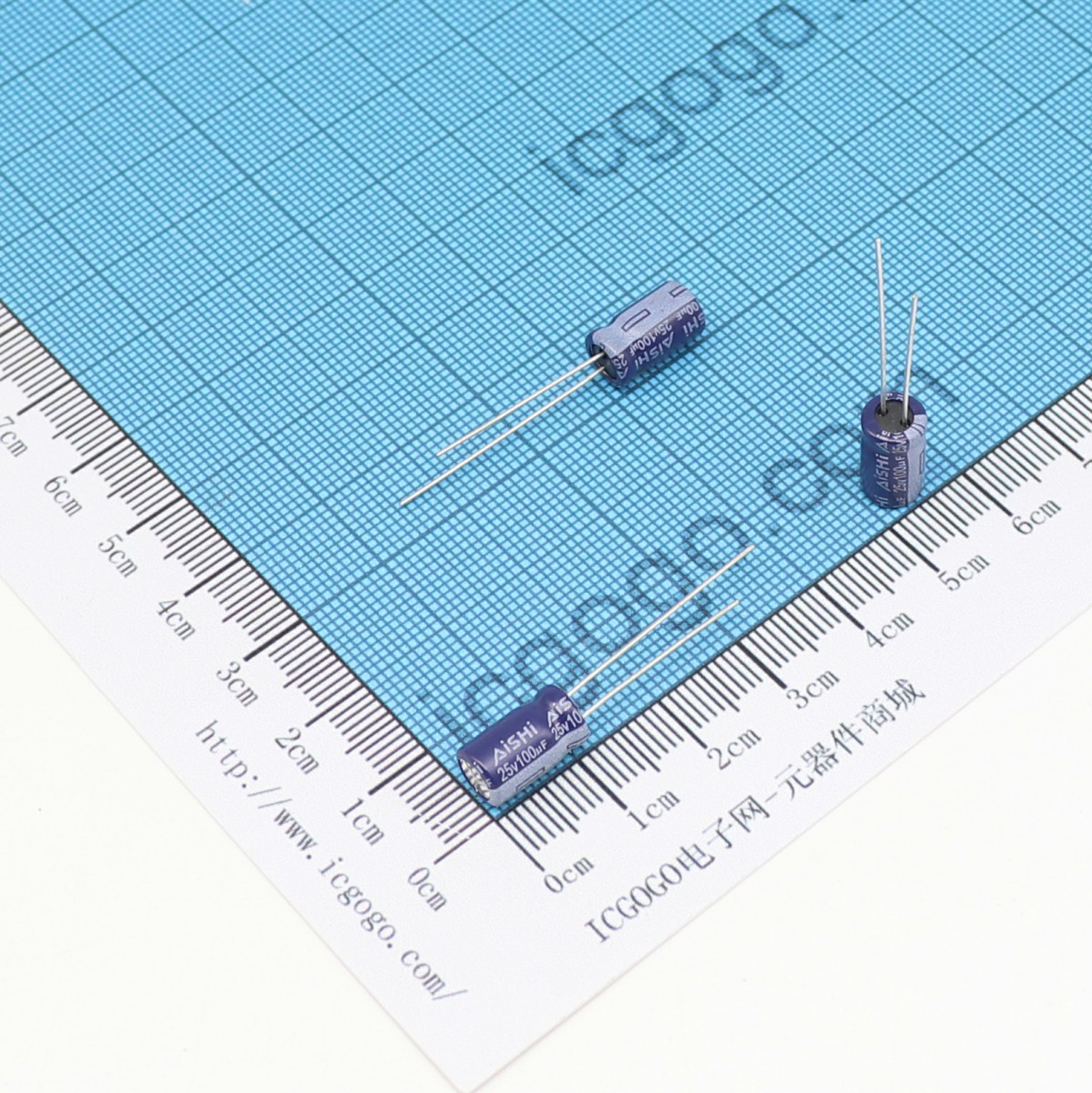 艾华 直插铝电解电容 100UF 25V φ 6.3*11 mm AiSHi ERS1EM101E11OT RS 长寿命 高波纹 低阻抗 ±20%